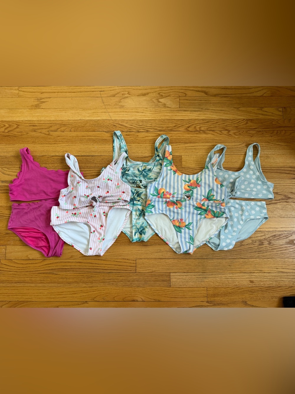 5-Pack Girl’s Old Navy Bikini Pack - Assorted Pink, White, Blue, Teal, Magenta